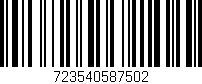 Código de barras (EAN, GTIN, SKU, ISBN): '723540587502'