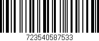 Código de barras (EAN, GTIN, SKU, ISBN): '723540587533'