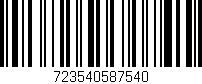 Código de barras (EAN, GTIN, SKU, ISBN): '723540587540'