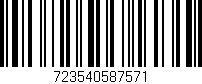 Código de barras (EAN, GTIN, SKU, ISBN): '723540587571'