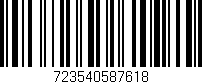 Código de barras (EAN, GTIN, SKU, ISBN): '723540587618'