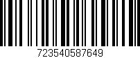 Código de barras (EAN, GTIN, SKU, ISBN): '723540587649'