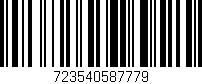 Código de barras (EAN, GTIN, SKU, ISBN): '723540587779'