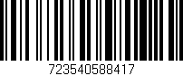Código de barras (EAN, GTIN, SKU, ISBN): '723540588417'