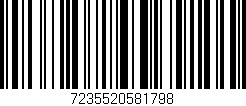 Código de barras (EAN, GTIN, SKU, ISBN): '7235520581798'