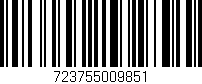 Código de barras (EAN, GTIN, SKU, ISBN): '723755009851'