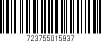 Código de barras (EAN, GTIN, SKU, ISBN): '723755015937'