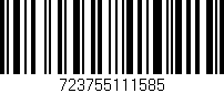 Código de barras (EAN, GTIN, SKU, ISBN): '723755111585'