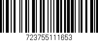 Código de barras (EAN, GTIN, SKU, ISBN): '723755111653'