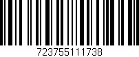 Código de barras (EAN, GTIN, SKU, ISBN): '723755111738'