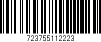 Código de barras (EAN, GTIN, SKU, ISBN): '723755112223'