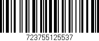 Código de barras (EAN, GTIN, SKU, ISBN): '723755125537'