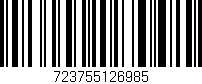 Código de barras (EAN, GTIN, SKU, ISBN): '723755126985'