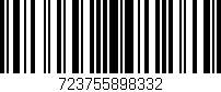 Código de barras (EAN, GTIN, SKU, ISBN): '723755898332'