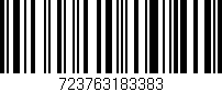 Código de barras (EAN, GTIN, SKU, ISBN): '723763183383'