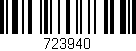 Código de barras (EAN, GTIN, SKU, ISBN): '723940'