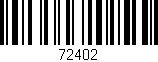 Código de barras (EAN, GTIN, SKU, ISBN): '72402'
