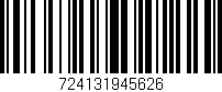 Código de barras (EAN, GTIN, SKU, ISBN): '724131945626'