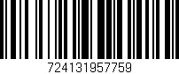 Código de barras (EAN, GTIN, SKU, ISBN): '724131957759'