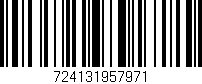 Código de barras (EAN, GTIN, SKU, ISBN): '724131957971'