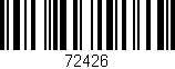 Código de barras (EAN, GTIN, SKU, ISBN): '72426'