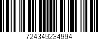 Código de barras (EAN, GTIN, SKU, ISBN): '724349234994'