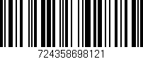 Código de barras (EAN, GTIN, SKU, ISBN): '724358698121'