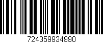 Código de barras (EAN, GTIN, SKU, ISBN): '724359934990'