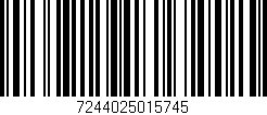 Código de barras (EAN, GTIN, SKU, ISBN): '7244025015745'