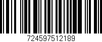 Código de barras (EAN, GTIN, SKU, ISBN): '724597512189'
