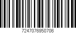 Código de barras (EAN, GTIN, SKU, ISBN): '7247076950706'