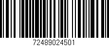 Código de barras (EAN, GTIN, SKU, ISBN): '72489024501'