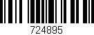 Código de barras (EAN, GTIN, SKU, ISBN): '724895'