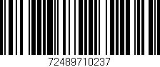 Código de barras (EAN, GTIN, SKU, ISBN): '72489710237'