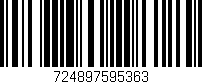 Código de barras (EAN, GTIN, SKU, ISBN): '724897595363'