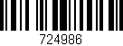 Código de barras (EAN, GTIN, SKU, ISBN): '724986'