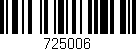 Código de barras (EAN, GTIN, SKU, ISBN): '725006'