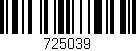 Código de barras (EAN, GTIN, SKU, ISBN): '725039'