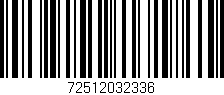 Código de barras (EAN, GTIN, SKU, ISBN): '72512032336'