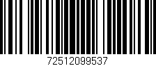 Código de barras (EAN, GTIN, SKU, ISBN): '72512099537'