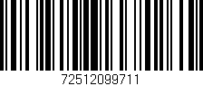 Código de barras (EAN, GTIN, SKU, ISBN): '72512099711'