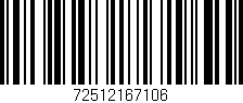 Código de barras (EAN, GTIN, SKU, ISBN): '72512167106'