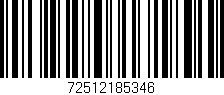 Código de barras (EAN, GTIN, SKU, ISBN): '72512185346'