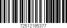 Código de barras (EAN, GTIN, SKU, ISBN): '72512185377'