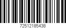 Código de barras (EAN, GTIN, SKU, ISBN): '72512185438'