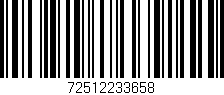 Código de barras (EAN, GTIN, SKU, ISBN): '72512233658'