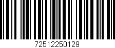 Código de barras (EAN, GTIN, SKU, ISBN): '72512250129'