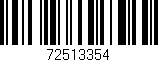 Código de barras (EAN, GTIN, SKU, ISBN): '72513354'