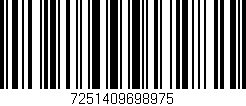 Código de barras (EAN, GTIN, SKU, ISBN): '7251409698975'