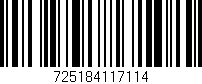 Código de barras (EAN, GTIN, SKU, ISBN): '725184117114'